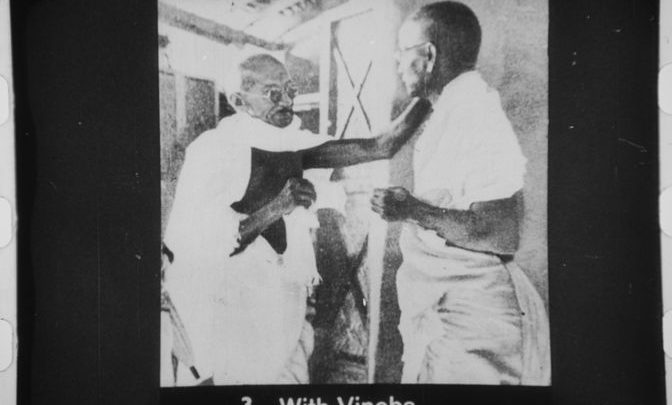 Vinoba and Gandhi