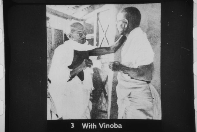Vinoba and Gandhi
