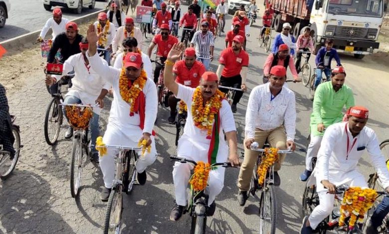 समाजवादी पार्टी साइकिल यात्रा शुक्रवार को लखनऊ में