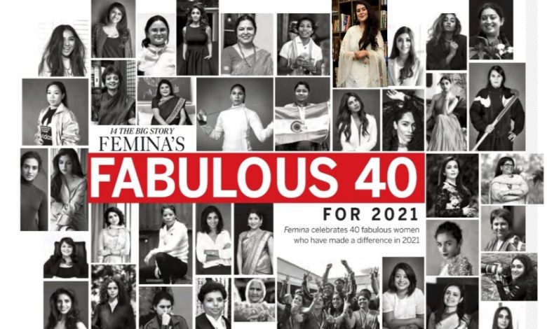 लखनऊ की पॉलोमी पाविनी शुक्ला "फेमिना" की "Fab 40" सूची में
