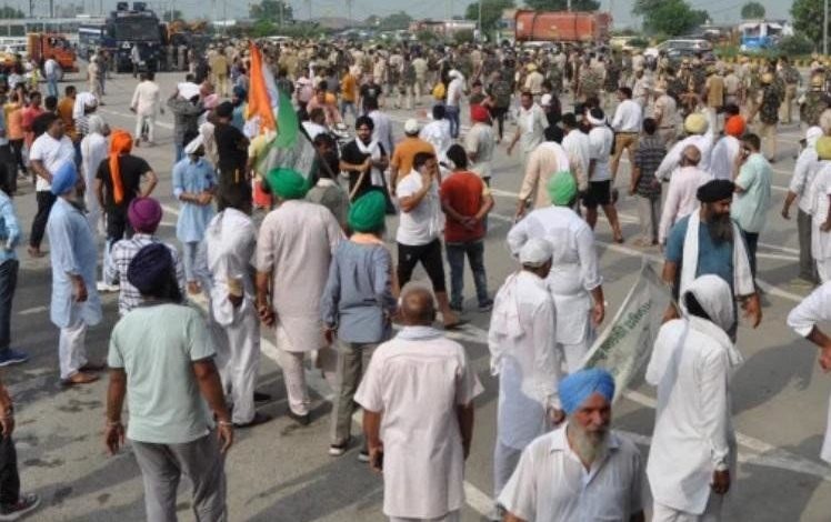 करनाल में किसान आंदोलन