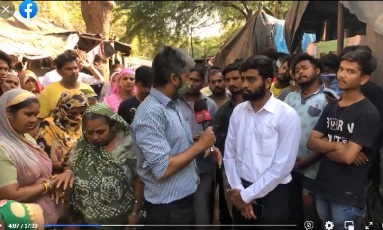 गांधी आश्रम के पास ​​​मौजूद ​झुग्गीवालों को सता रहा आशियाना ​छिनने का डर