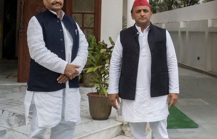 यूपी में ख़त्म हुई चाचा भतीजे की लड़ाई