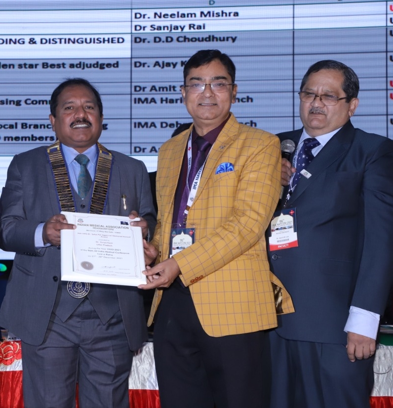 केजीएमयू प्रो डॉ.सूर्यकांत इंडियन नेशलन अवॉर्ड से हुए सम्मानित
