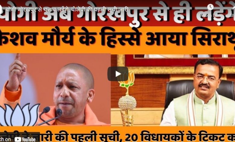 योगी के गोरखपुर जाने के पीछे बीजेपी की मंशा क्या, सुनिये चर्चा