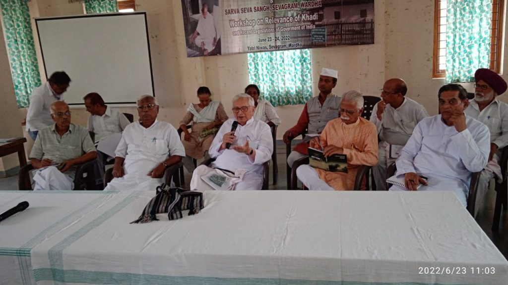 Khadi activists meeting at Sevagram Wardha 
