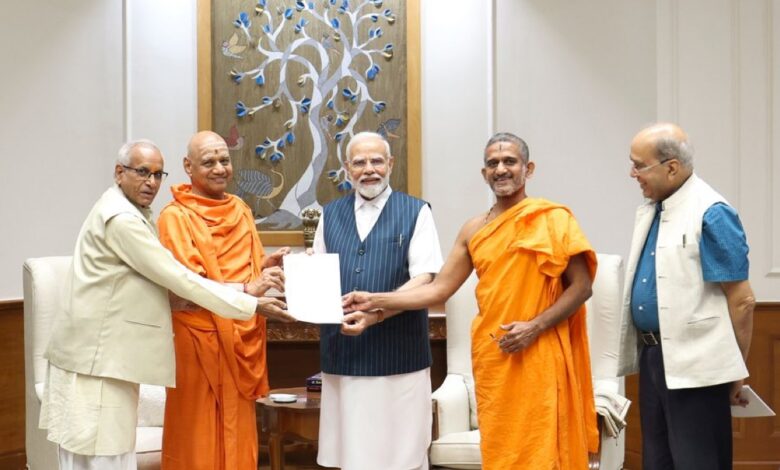 PM Modi meeting Ram Mandir delegation