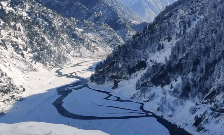 snowfall in Harshil Uttarakhand