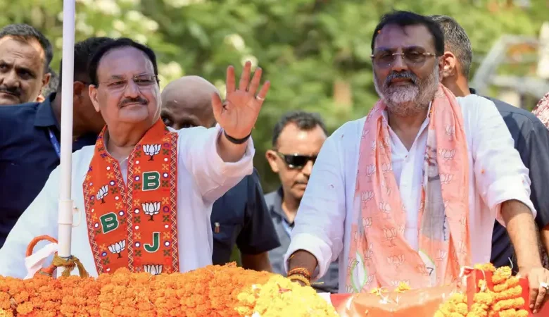 BJP president JP Nadda and MP Nishikat Dube