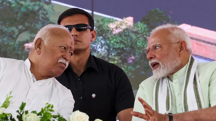 RSS Chief Mohan Bhagvat and PM MOdi
