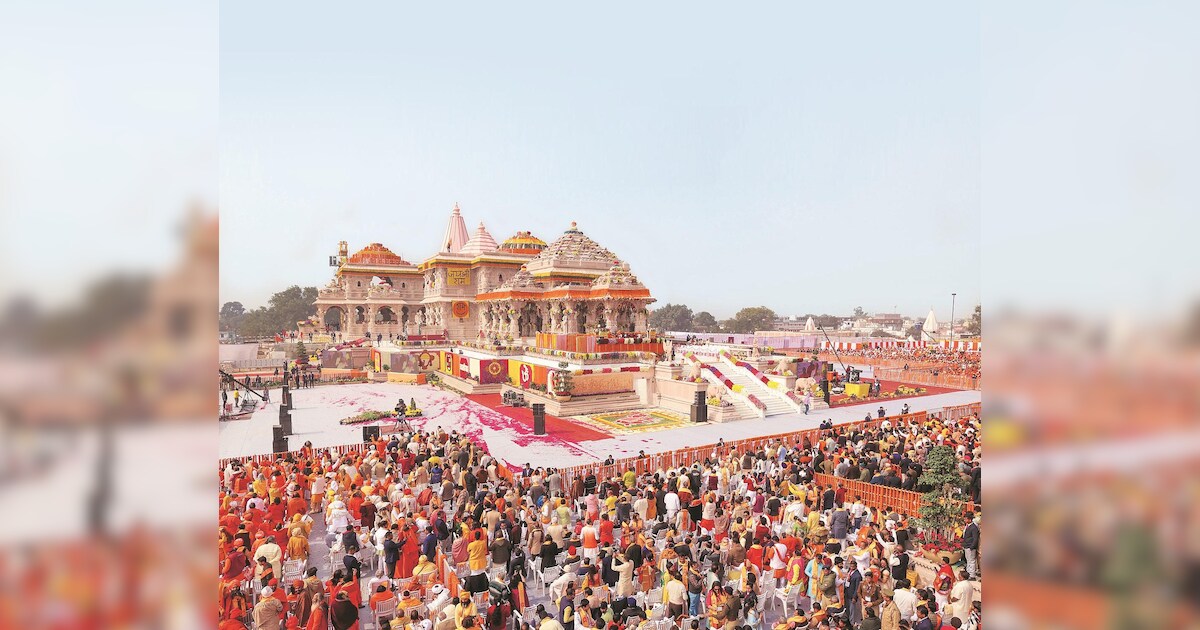 Crowd surge in Ayodhya for Ram Temple