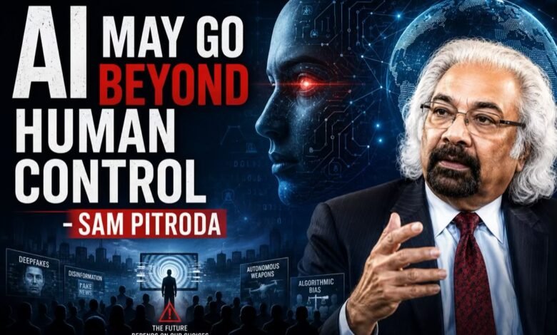 Sam Pitroda warns artificial intelligence can go beyond human control in exclusive Media Swaraj interview with Ram Dutt Tripathi