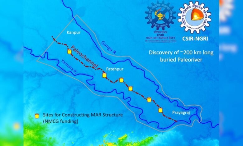 Image of Ganga Yamuna and the third invisible river from Kanpur to Prayagraj