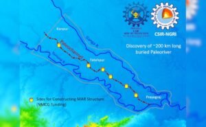 NGRI scientists have discovered an old river channel below Prayagraj Sangam