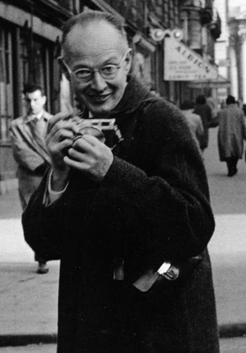 Henri Cartier Bresson , the French photographer 